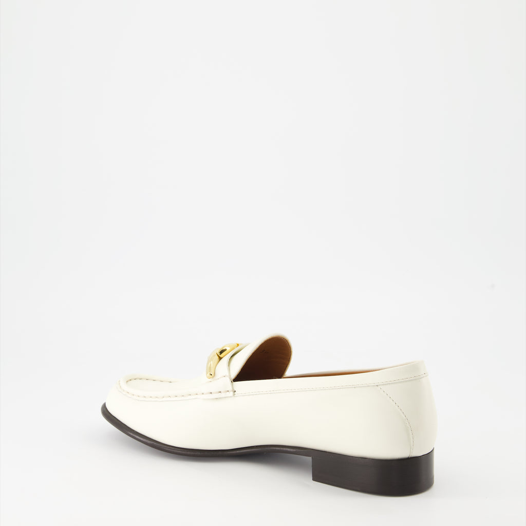 Mocassins Mocassins VLogo Signature en cuir lisse Valentino Garavani Blanc Femme