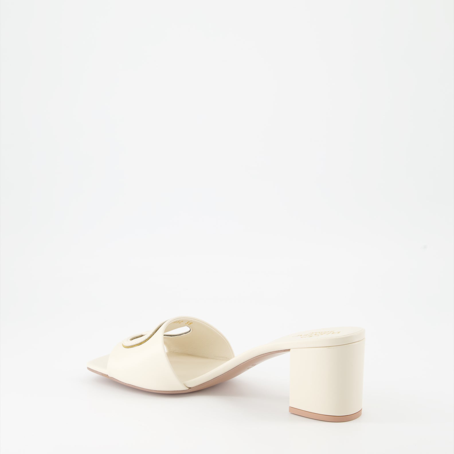 Zapatos abiertos Mules VLogo Valentino Garavani Blanco Femme
