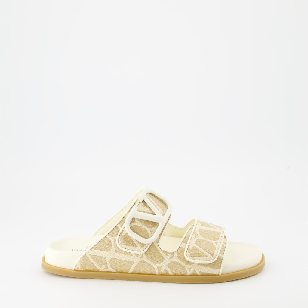 Chaussures ouvertes Sandales Iconographe Valentino Garavani Beige Femme