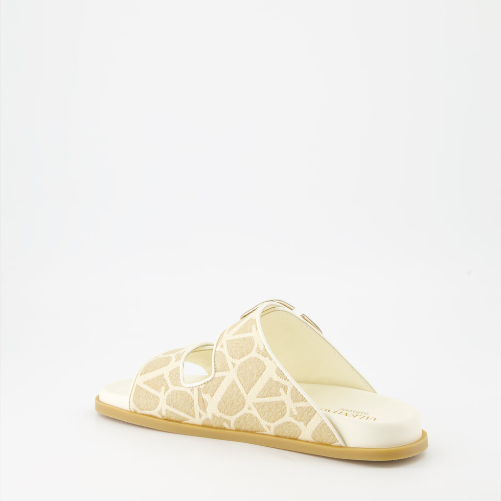 Chaussures ouvertes Sandales Iconographe Valentino Garavani Beige Femme