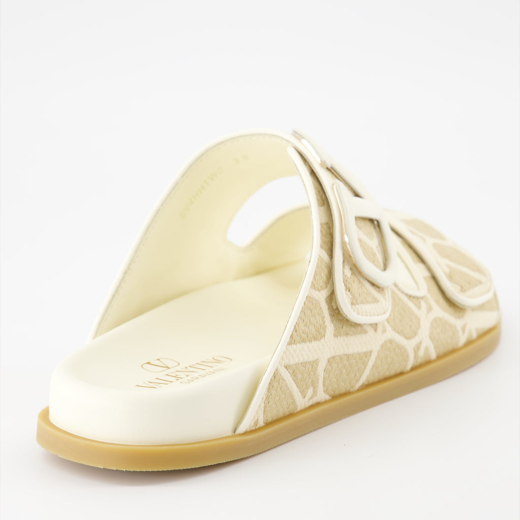 Chaussures ouvertes Sandales Iconographe Valentino Garavani Beige Femme