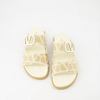 Chaussures ouvertes Sandales Iconographe Valentino Garavani Beige Femme