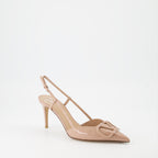 Escarpins Escarpins VLogo Valentino Garavani Beige Femme