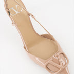 Escarpins Escarpins VLogo Valentino Garavani Beige Femme