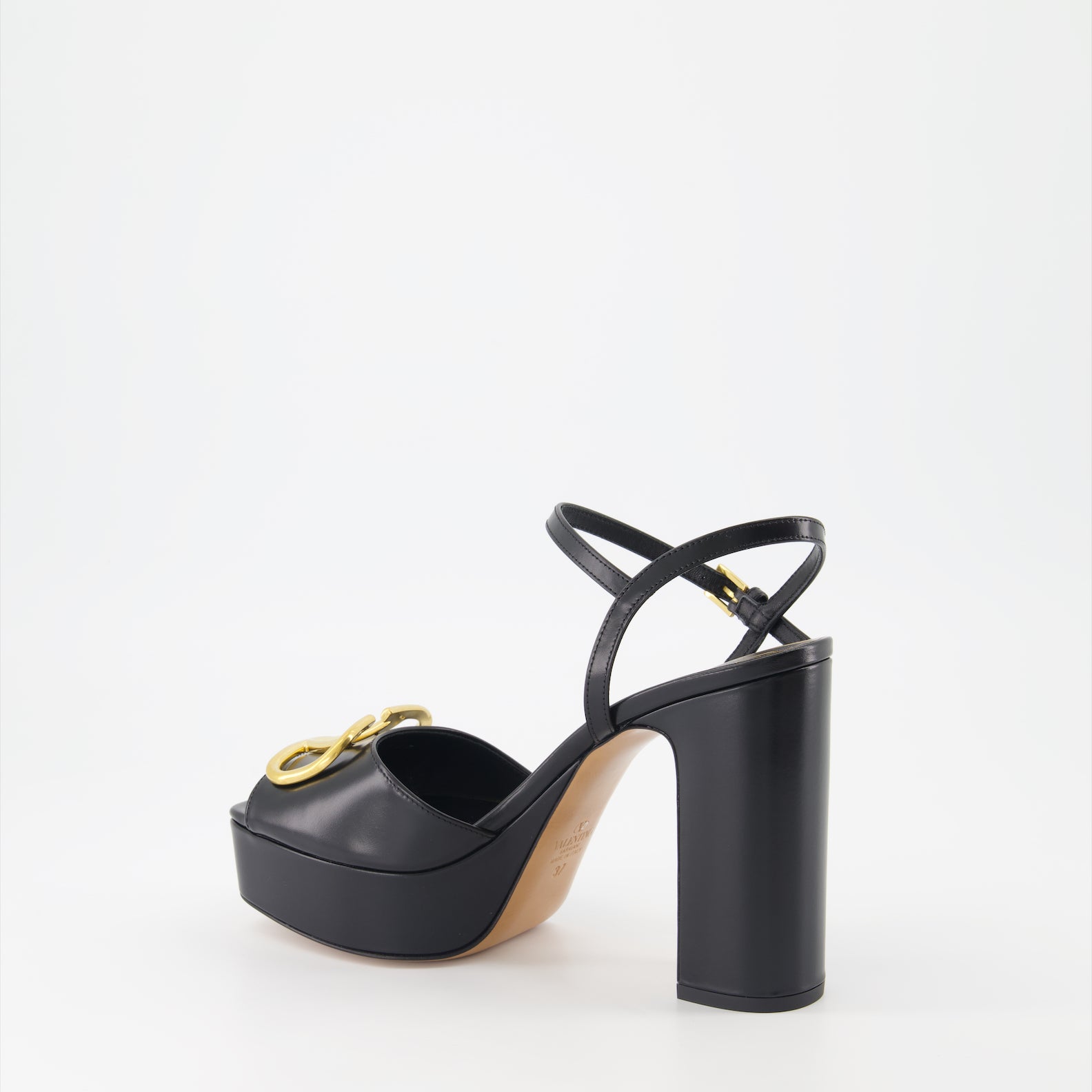Offene schuhe Sandales VLogo à talon Valentino Garavani Schwarz Femme