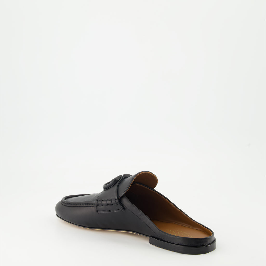 Chaussures ouvertes Mocassins sabot VLogo Valentino Garavani Noir Homme