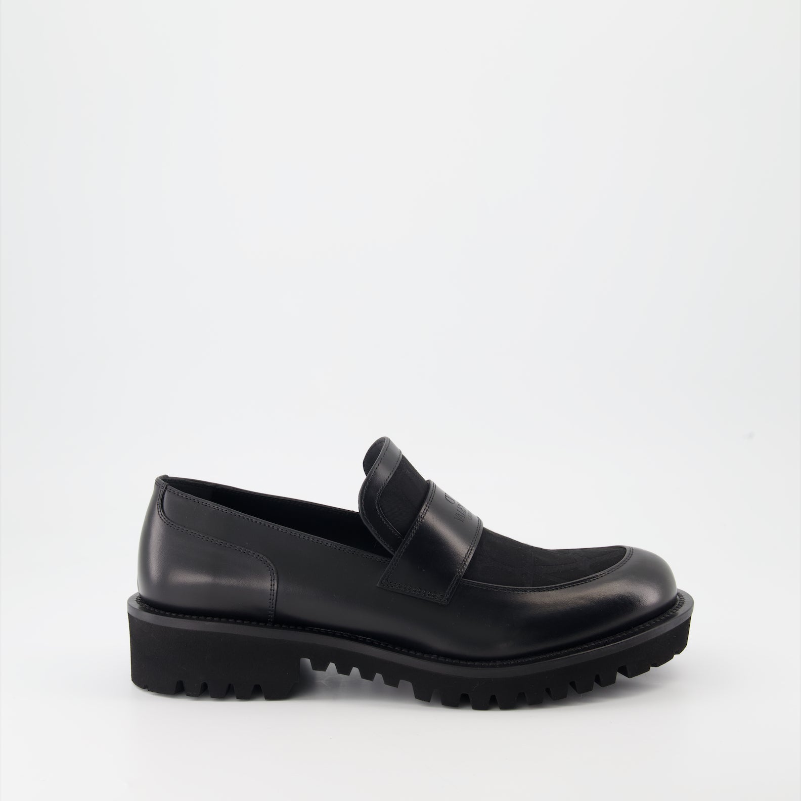 Mocassins Mocassins à toile iconographe Valentino Garavani Noir Homme