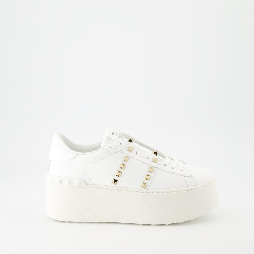 스니커즈 Baskets Open Rockstud Valentino Garavani 하얀색 Femme
