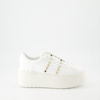 스니커즈 Baskets Open Rockstud Valentino Garavani 하얀색 Femme