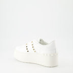 스니커즈 Baskets Open Rockstud Valentino Garavani 하얀색 Femme