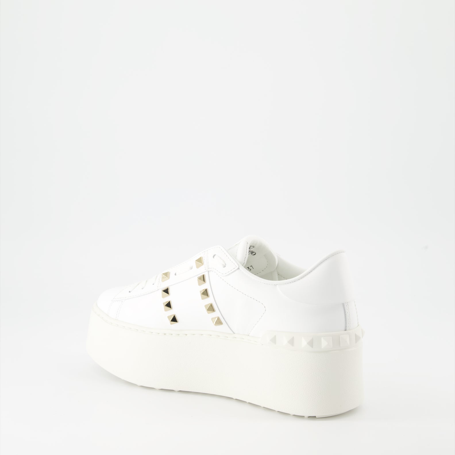 Sneakers Baskets Open Rockstud Valentino Garavani Bianco Femme