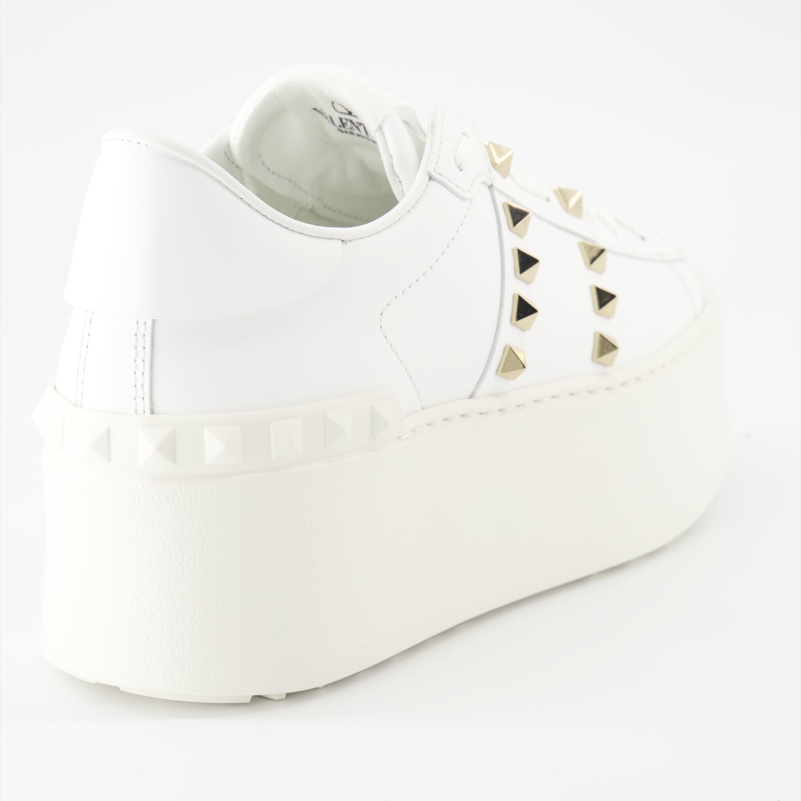Sneakers Baskets Open Rockstud Valentino Garavani Bianco Femme