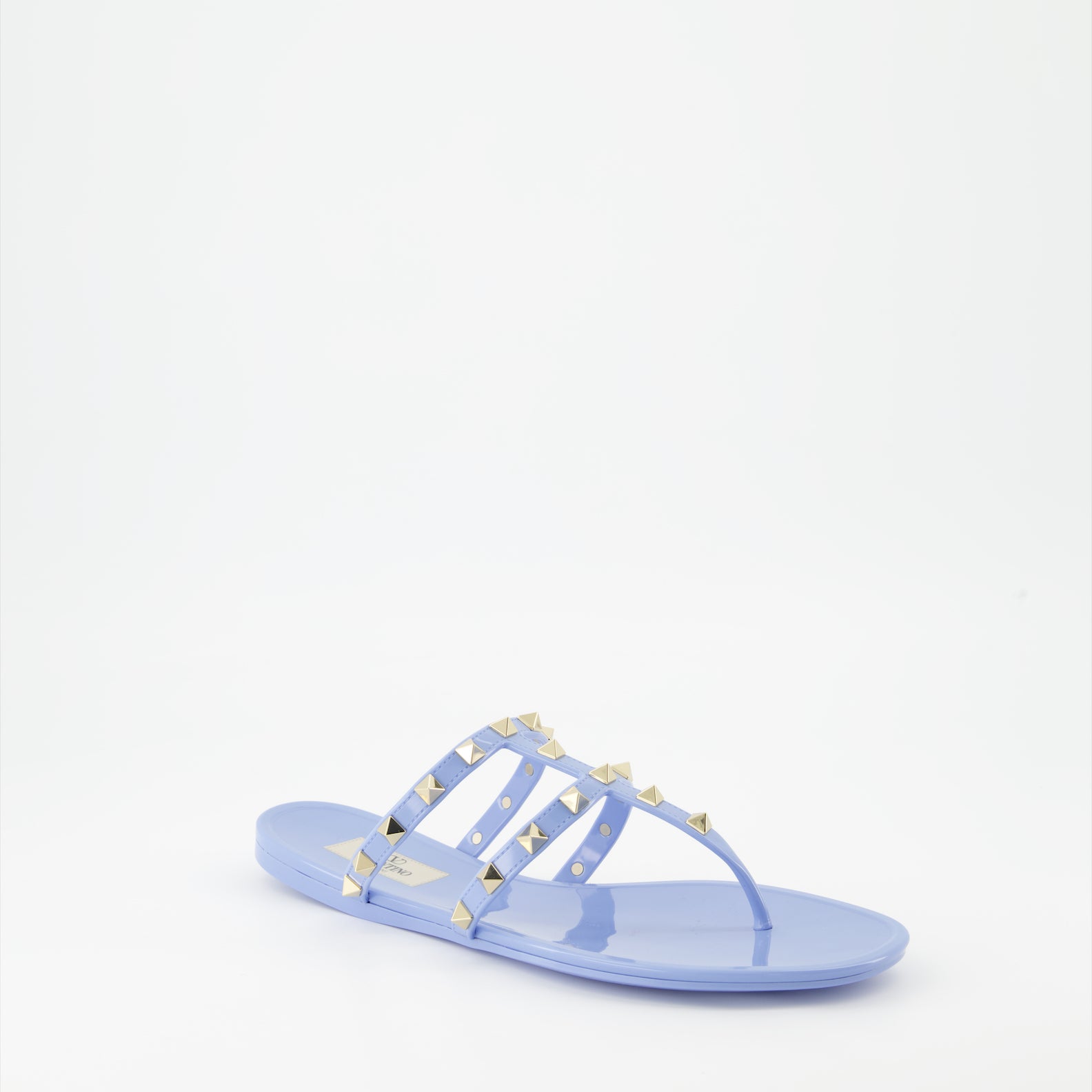 Chaussures ouvertes Tongs Rockstud Valentino Garavani Bleu Femme