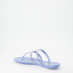 Chaussures ouvertes Tongs Rockstud Valentino Garavani Bleu Femme