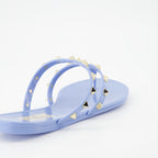 Chaussures ouvertes Tongs Rockstud Valentino Garavani Bleu Femme