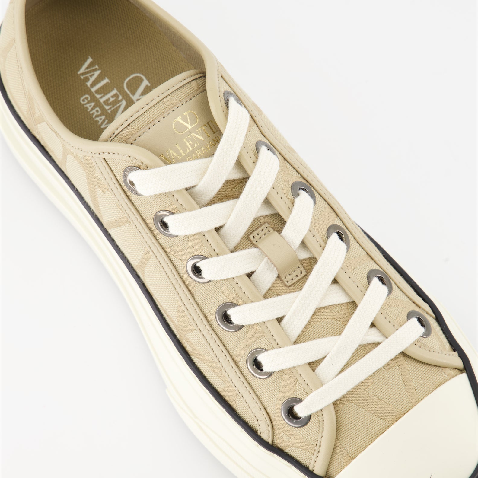 Sneakers Baskets Totaloop VLogo Valentino Garavani Beige Femme