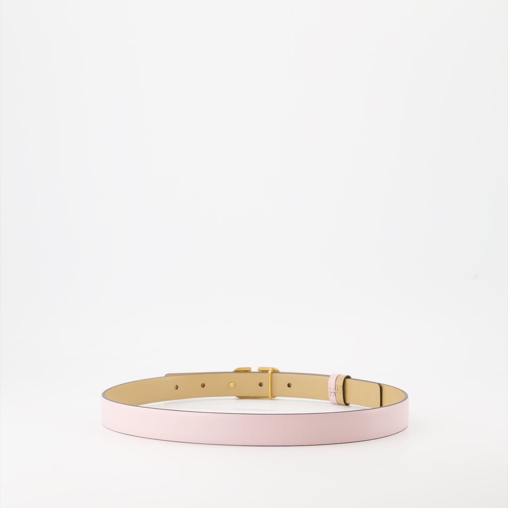 Cintos Ceinture VLogo réversible Valentino Garavani Rosa Femme