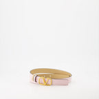 Cintos Ceinture VLogo réversible Valentino Garavani Rosa Femme