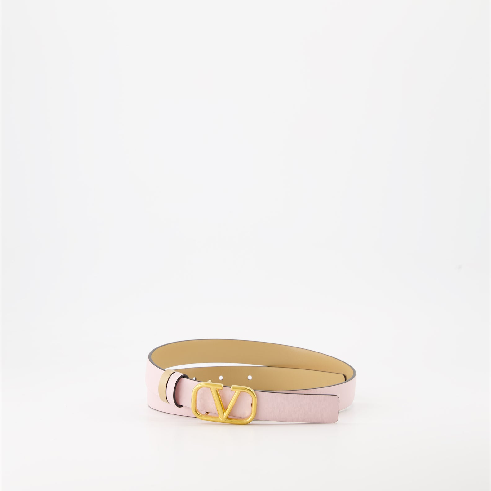 Cintos Ceinture VLogo réversible Valentino Garavani Rosa Femme