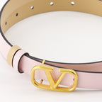 Cintos Ceinture VLogo réversible Valentino Garavani Rosa Femme