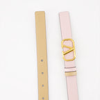 Cintos Ceinture VLogo réversible Valentino Garavani Rosa Femme