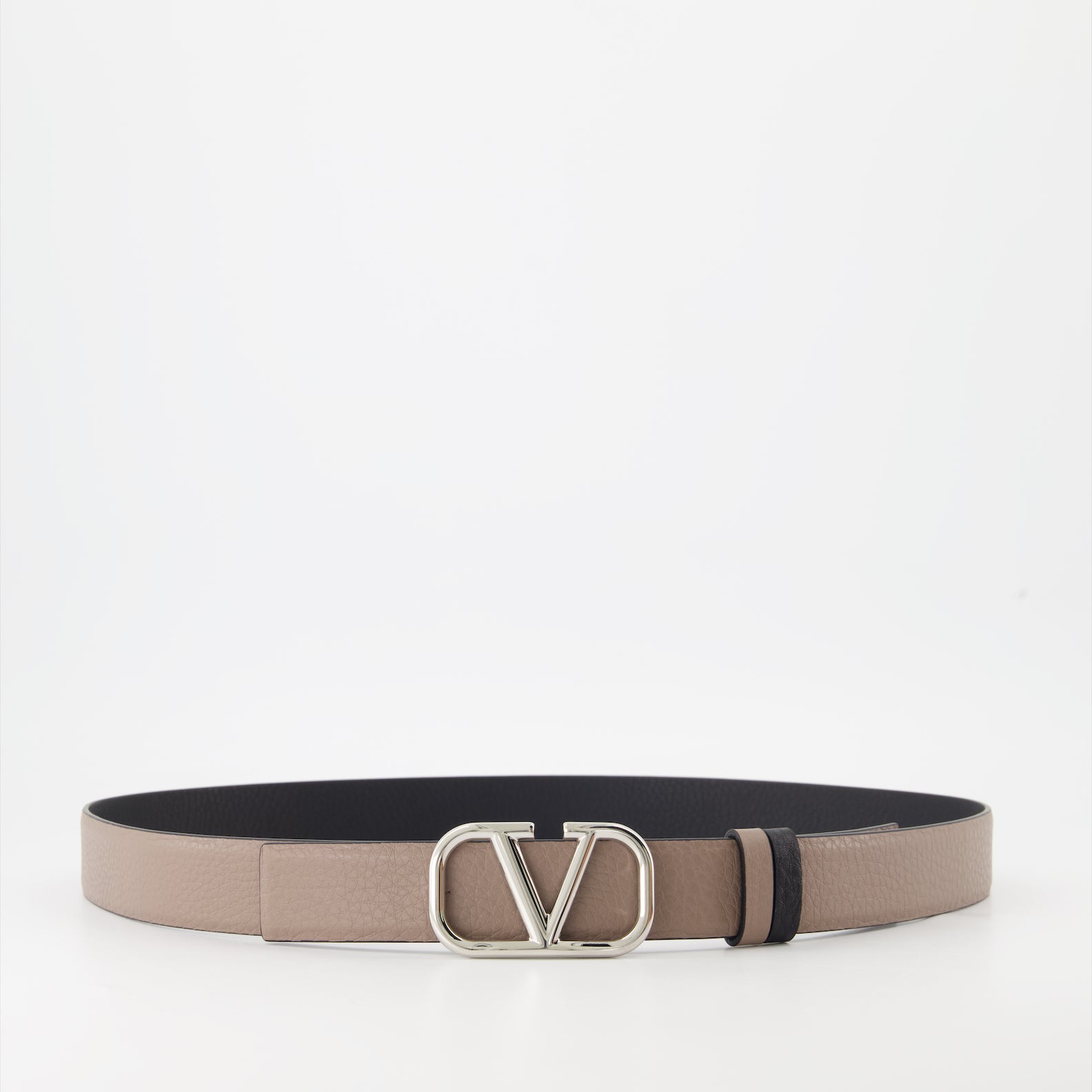 Cintos Ceinture VLogo réversible Valentino Garavani Bege Homme