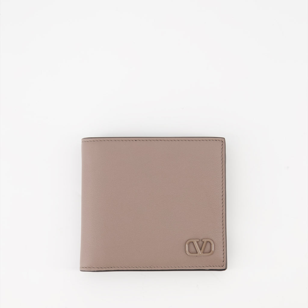 Small leather goods VLogo Wallet Valentino Garavani Beige Man