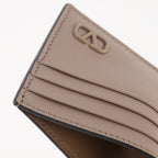 Pequeños artículos de cuero Porte-cartes VLogo Valentino Garavani Beige Homme