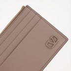 Kleine lederwaren VLogo Geldbörse Valentino Garavani Beige Homme