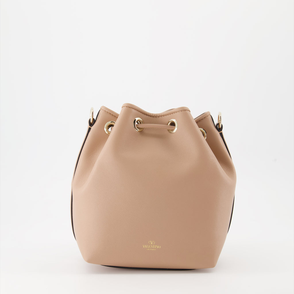 Sacs seau Sac seau Locò en cuir Valentino Garavani Beige Femme