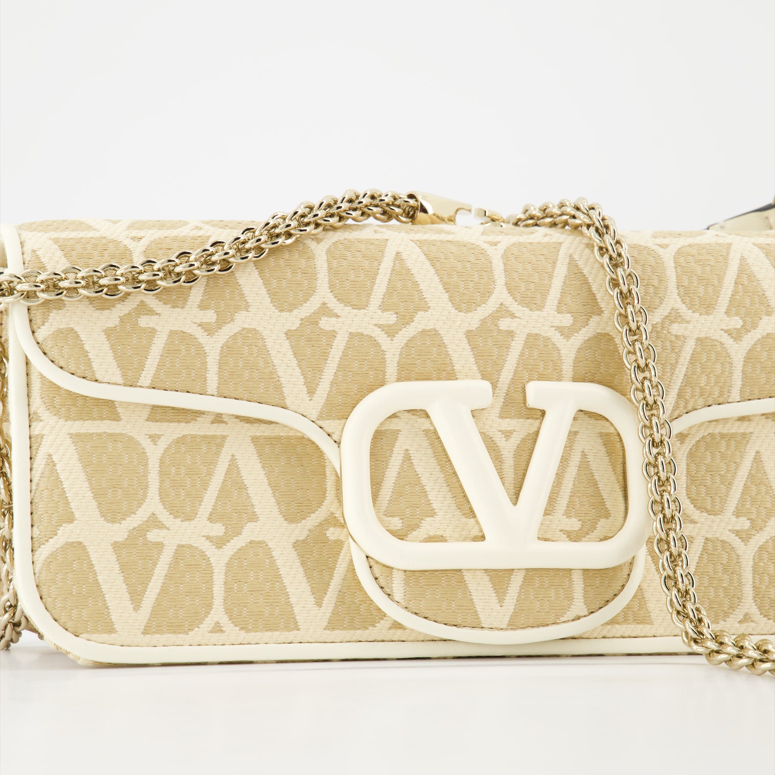 Sacs bandoulière Sac Locò Valentino Garavani Beige Femme