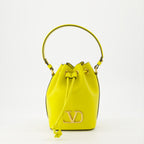 Beuteltaschen Sac seau VLogo Signature Valentino Garavani Gelb Femme