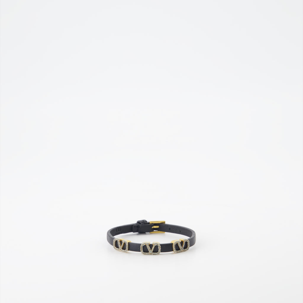 Joyería Bracelet VLogo Valentino Garavani Negro Femme