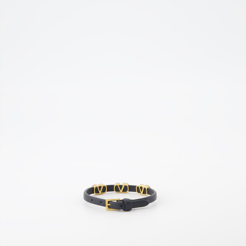Joyería Bracelet VLogo Valentino Garavani Negro Femme