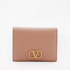 スモールレザーグッズ Vロゴウォレット Valentino Garavani ベージュ 女性