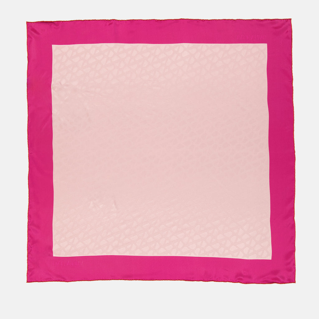 Écharpes, foulards et gants Carré de soie réversible Valentino Garavani Rose Femme