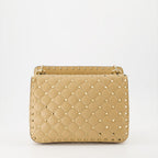 Handtaschen und schultertaschen Sac Spike en cuir Valentino Garavani Beige Femme