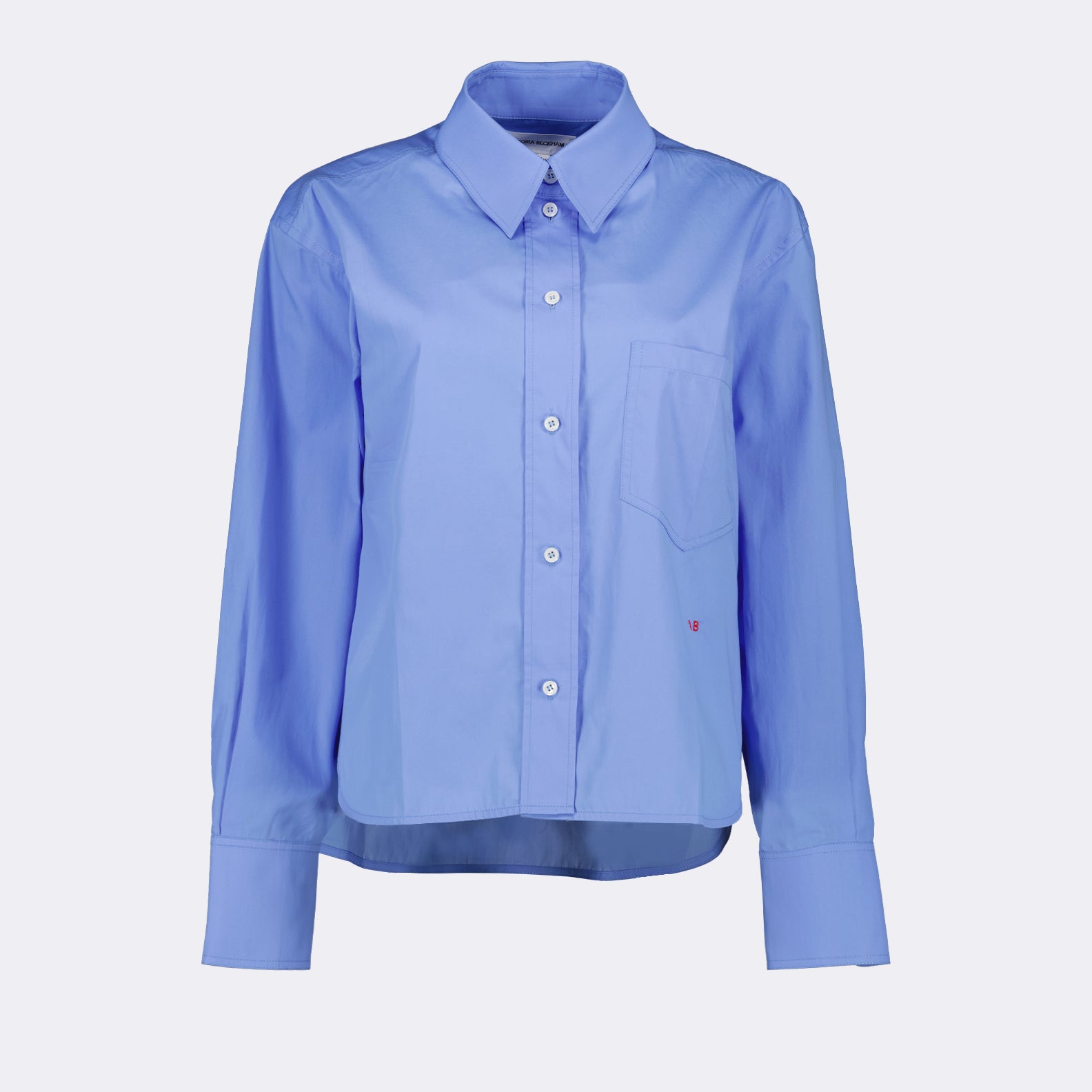 Camisas Chemise crop Victoria Beckham Azul Femme