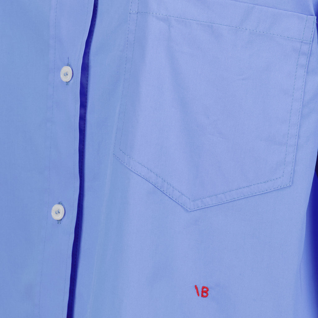 Camisas Chemise crop Victoria Beckham Azul Femme