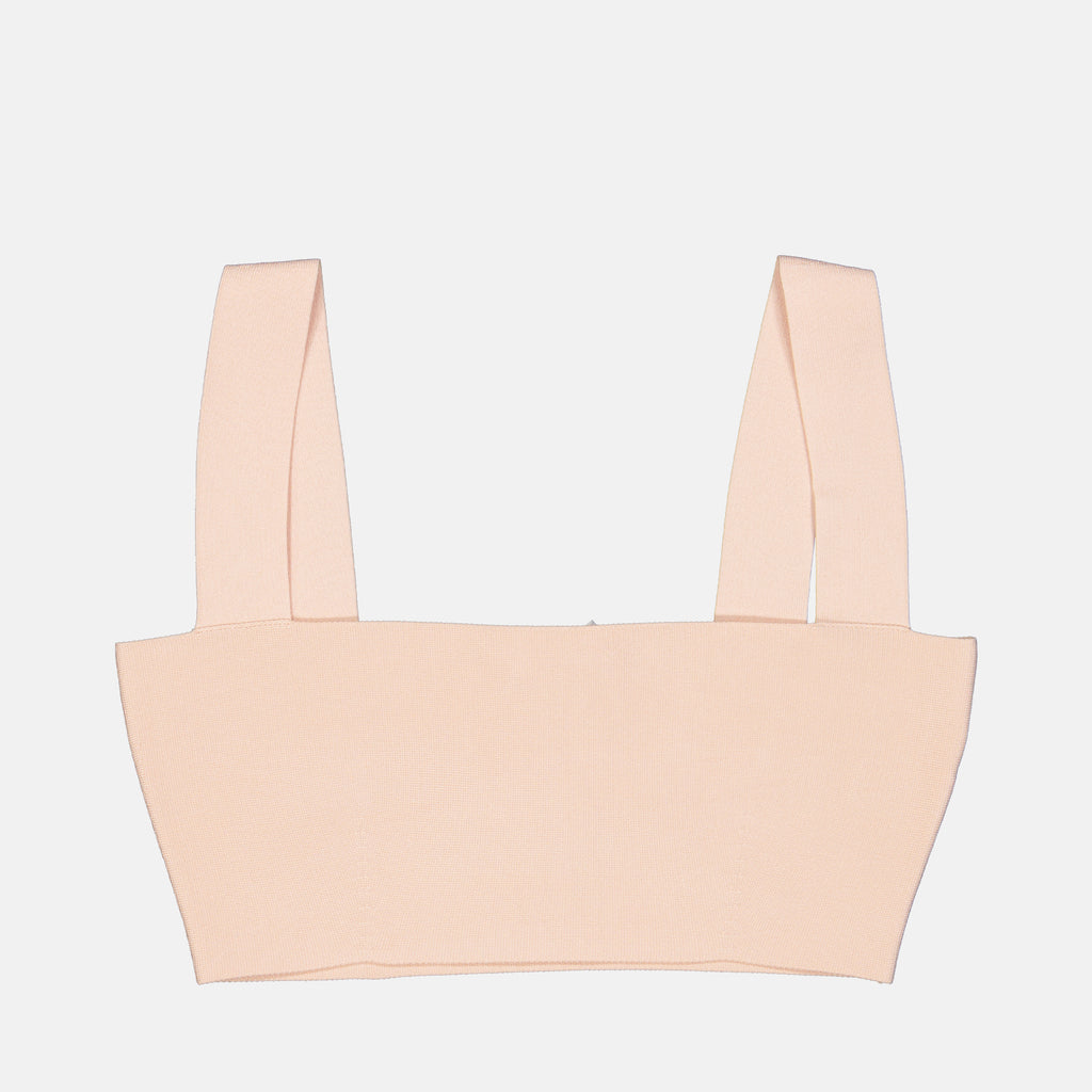 Tops Bandeau en viscose Victoria Beckham Rosa Femme
