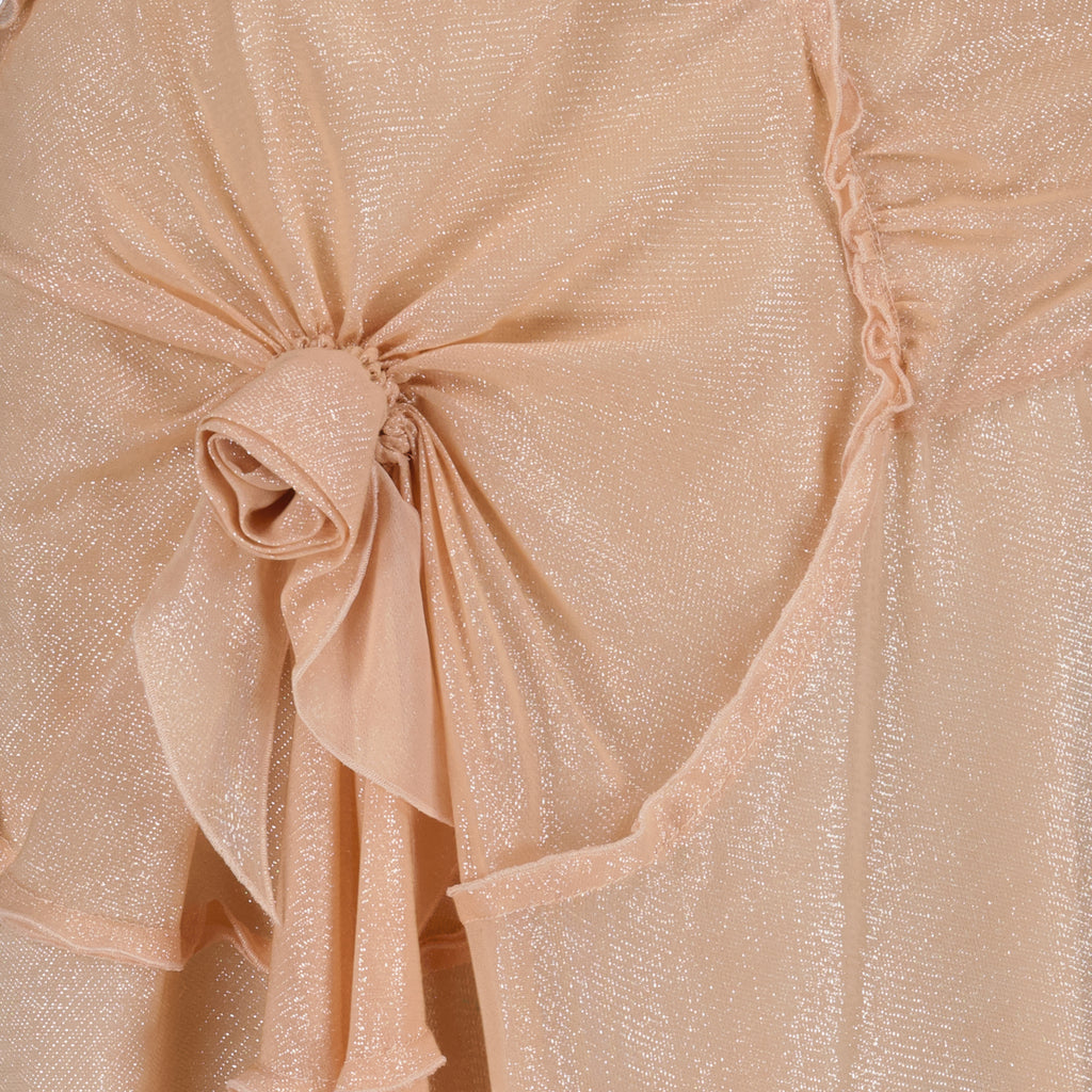 Jupes Jupe caraco en lurex Victoria Beckham Rose Femme