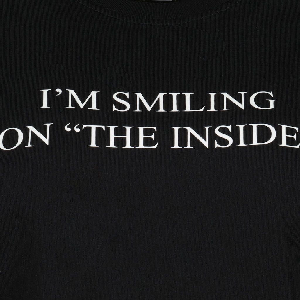T-shirts “I’m smiling on the inside” T-shirt Victoria Beckham Black Women