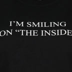 T-shirts “I’m smiling on the inside” T-shirt Victoria Beckham Black Women