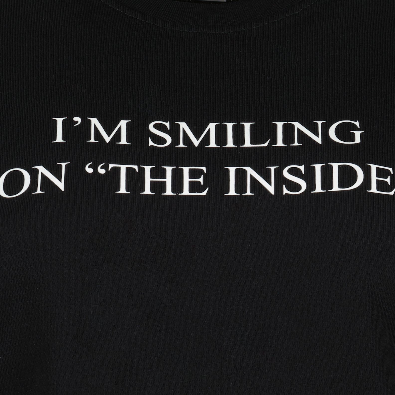 T-shirts “I’m smiling on the inside” T-shirt Victoria Beckham Black Women