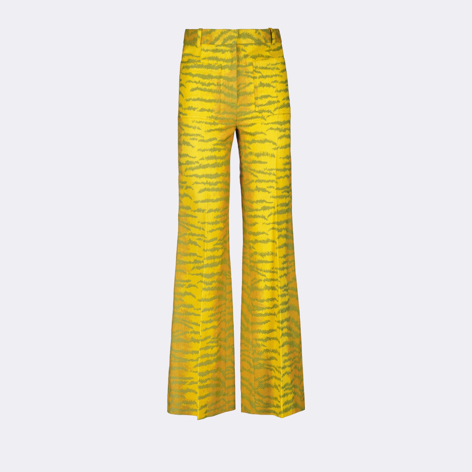 Pantalones Pantalon Alina imprimé tigre jaune Victoria Beckham Amarillo Femme