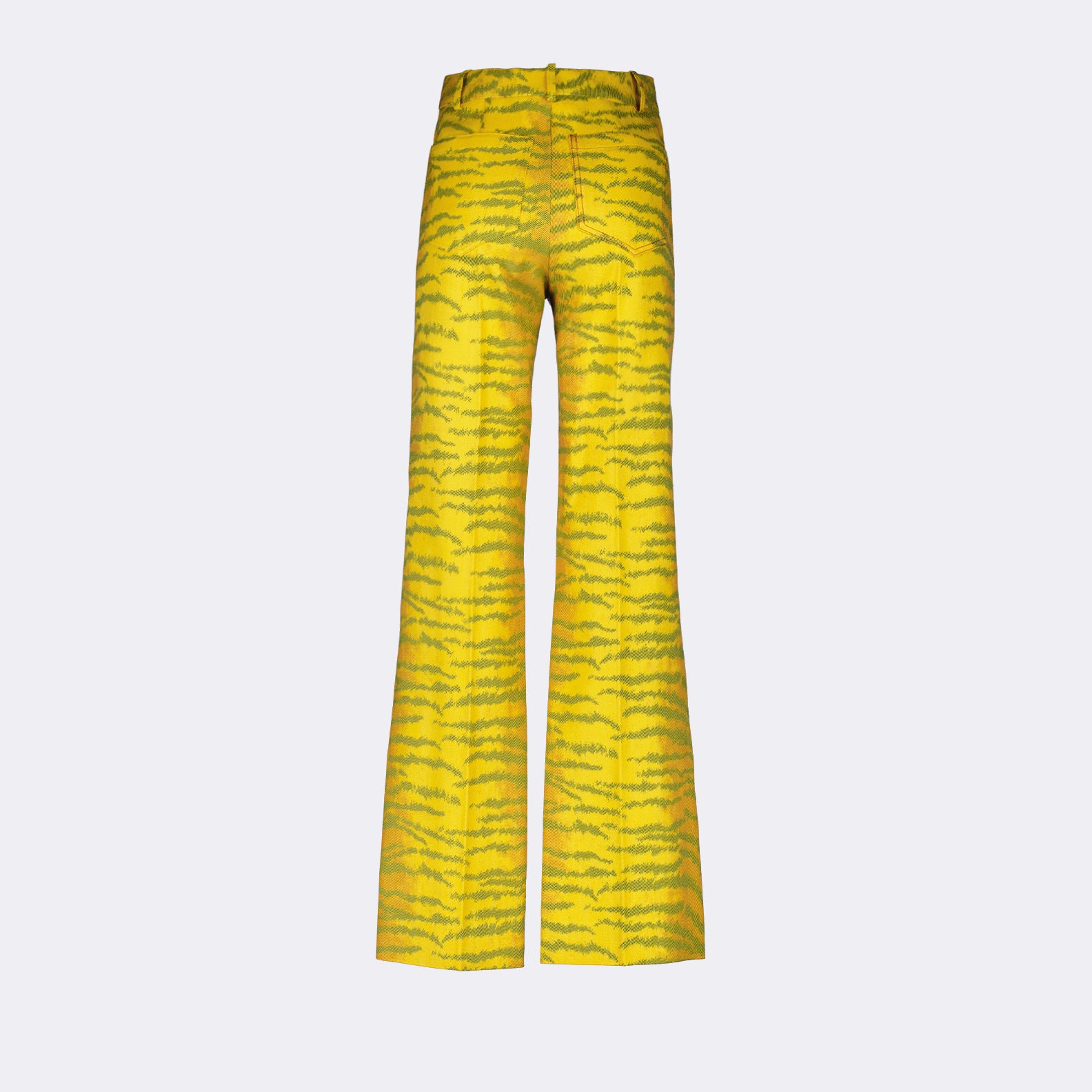 Pantalones Pantalon Alina imprimé tigre jaune Victoria Beckham Amarillo Femme