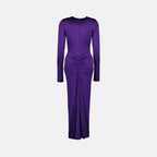 드레스 Robe mi-longue froncée Victoria Beckham 보라 Femme