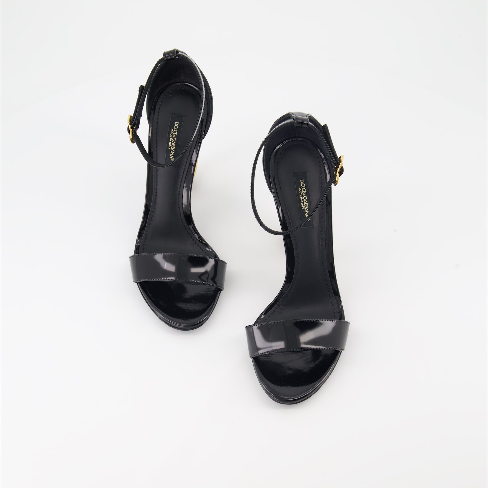 Open shoes DG Baroque heeled sandals Dolce & Gabbana Black Women
