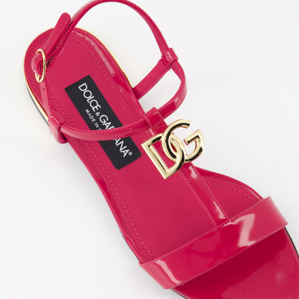 Scarpe aperte Sandales DG en cuir Dolce & Gabbana Rosa Femme