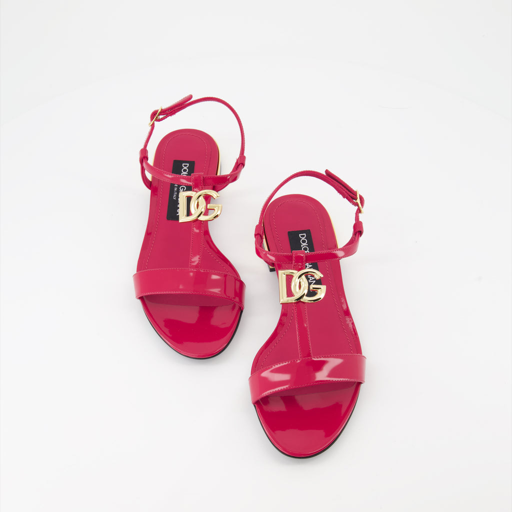 Scarpe aperte Sandales DG en cuir Dolce & Gabbana Rosa Femme
